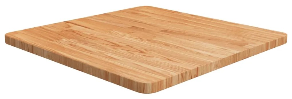 Tampo mesa quadrado 60x60x2,5cm carvalho tratado castanho-claro