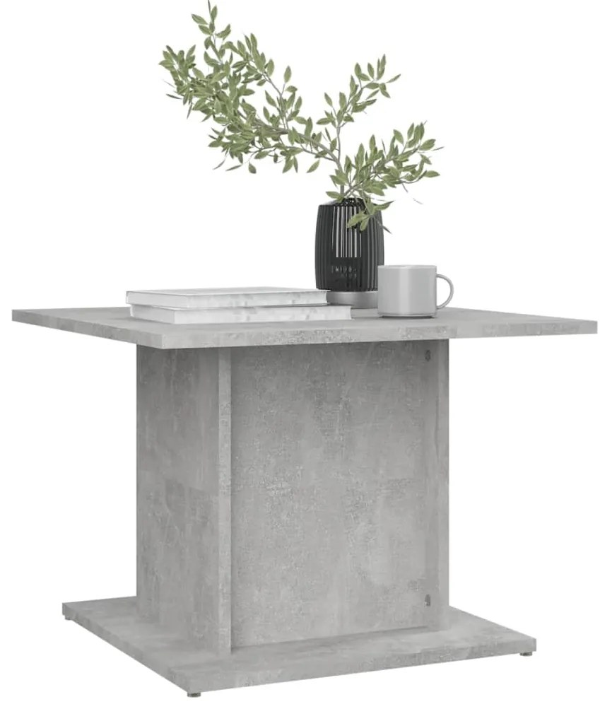 Mesa de centro 55,5x55,5x40 cm derivados madeira cinza-cimento