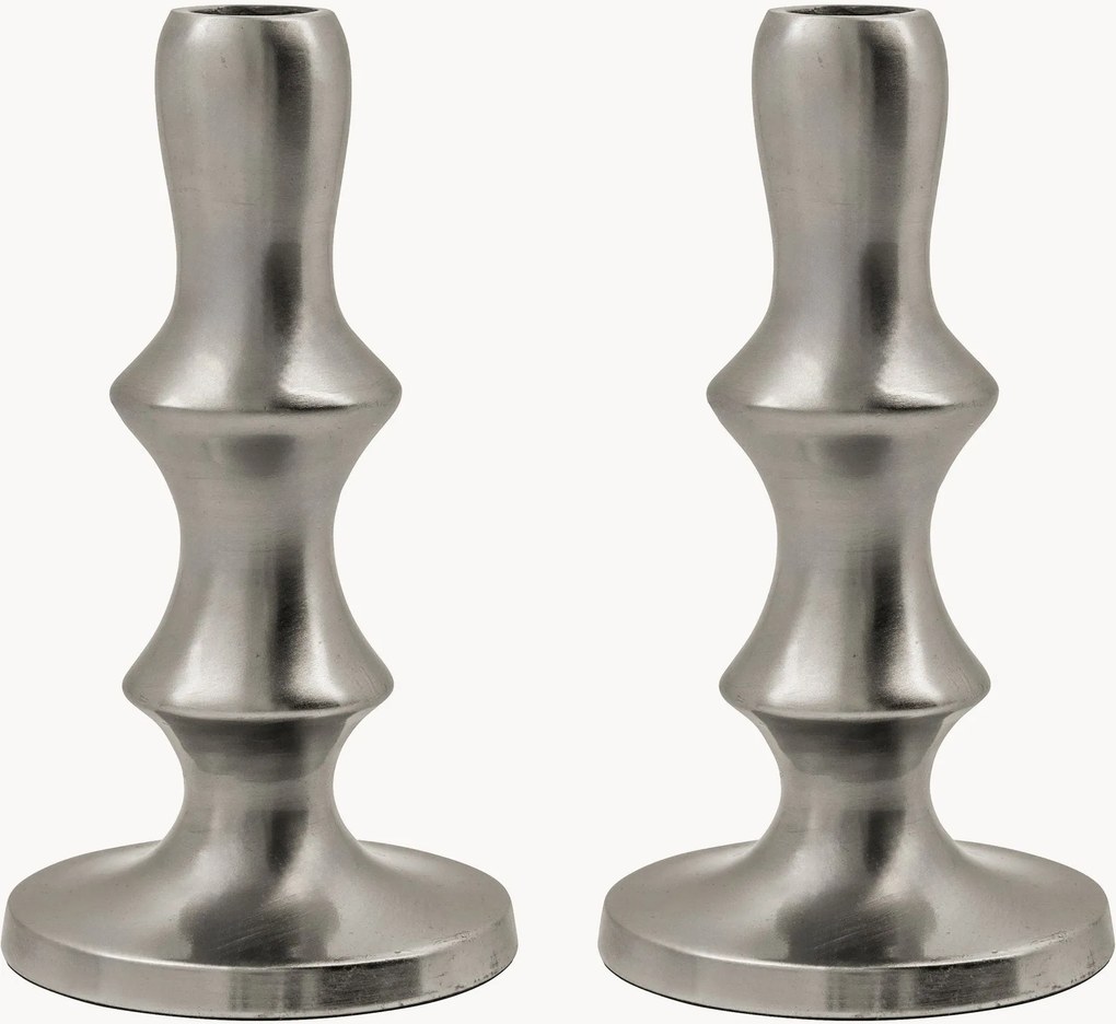 Castiçais artesanais Reese, conjunto de 2