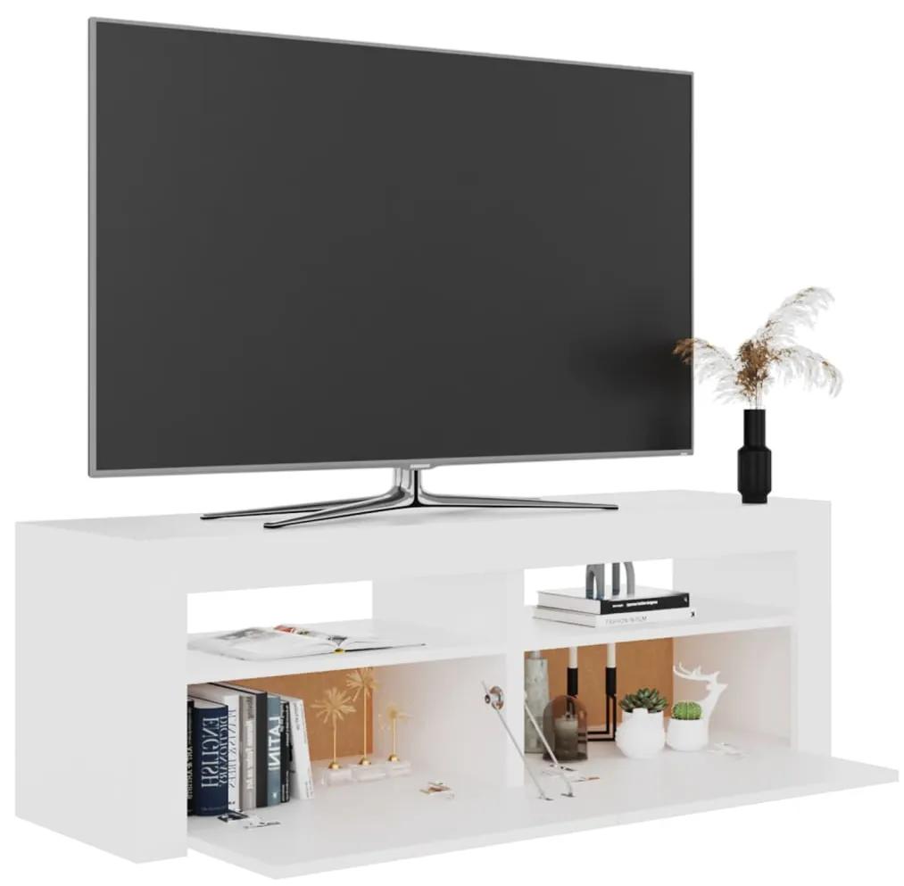 Móvel de TV Benita - Cor Branco - Com Luzes LED - 120x35x40 cm - Desig