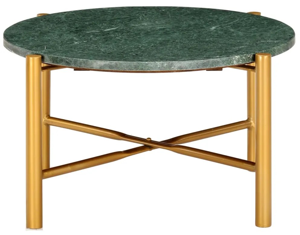 Mesa de centro 60x60x35cm pedra genuína textura mármore verde