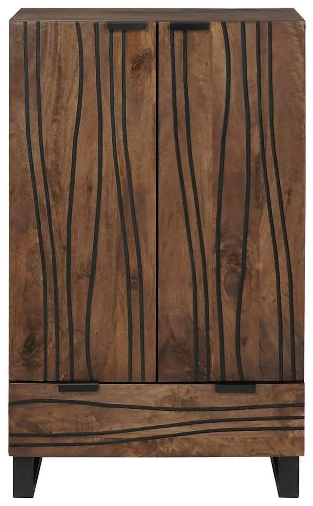 Highboard 60x33.5x100 cm de Madeira Sólida de Manga
