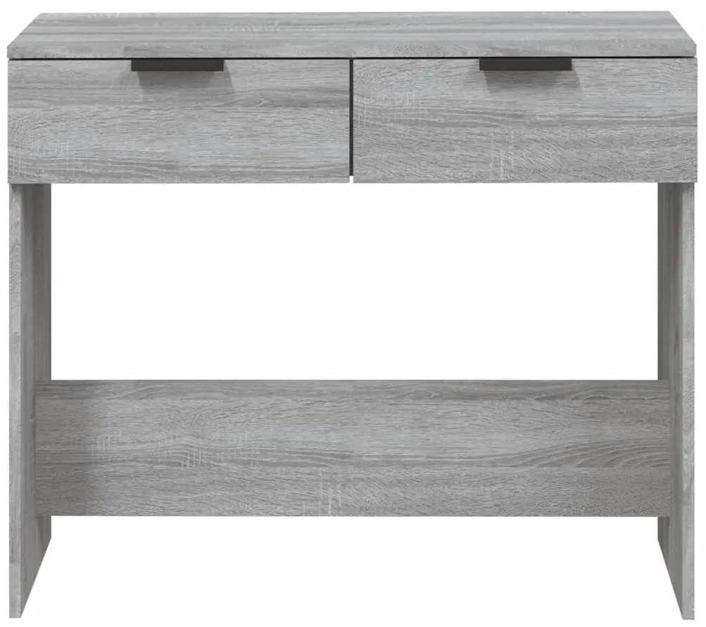 Mesa consola 90x36x75 cm derivados de madeira cinzento sonoma