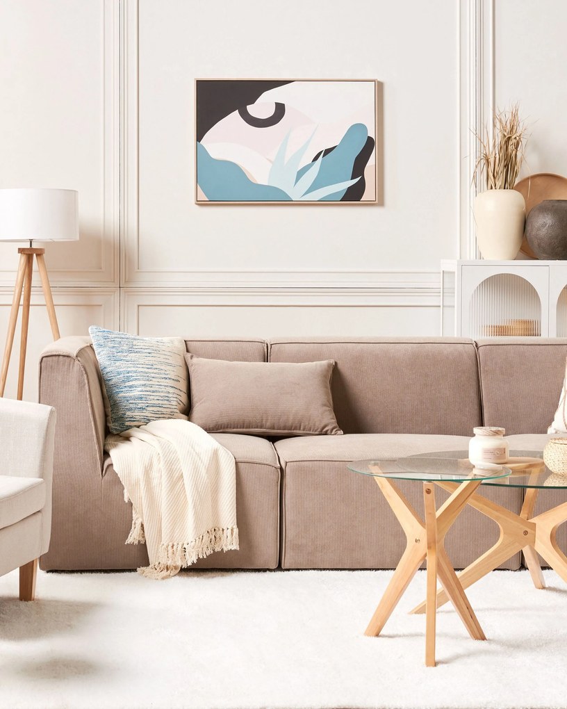 Quadro decorativo com moldura multicolor 93 x 63 cm FORNEA Beliani
