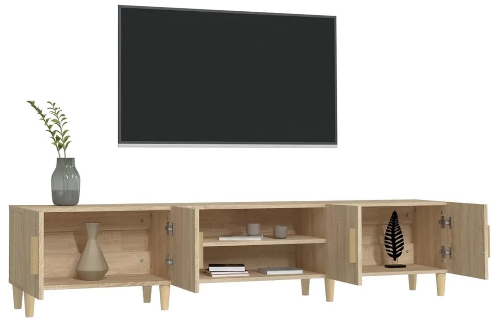 Móvel de TV 180x31,5x40 cm derivados de madeira carvalho sonoma