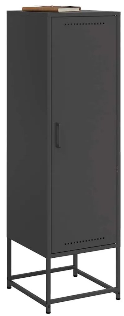 Aparador alto 36x39x123 cm aço preto