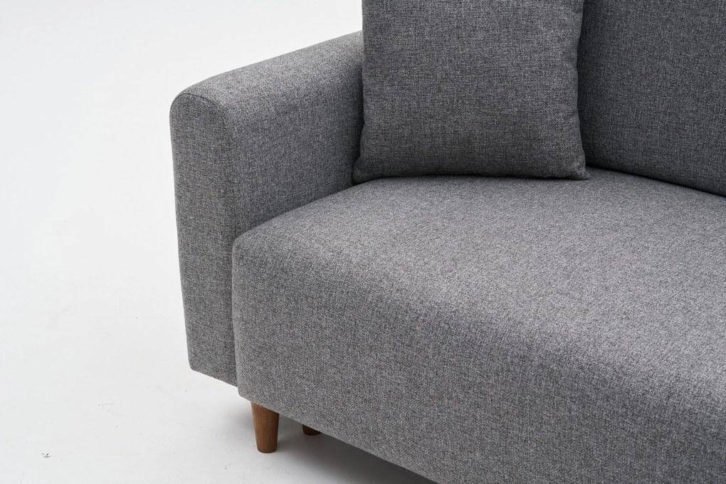 Sofá-Cama de Canto Mane – Cinzento – 246 x 85 x 160 cm