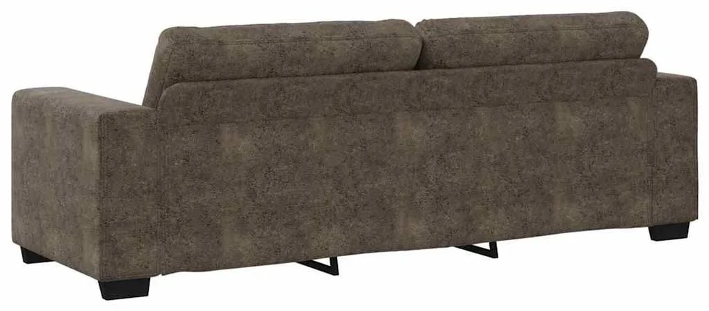 Sofá de 3 Lugares vidaXL Cinza Escuro 180 cm em Couro Sintético