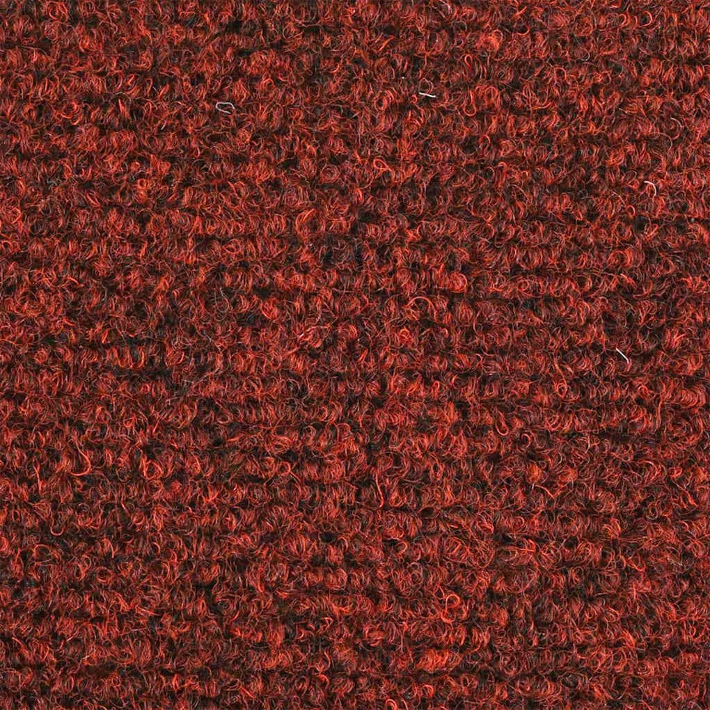 Tapetes de escada adesivos 30 pcs 76x20 cm retangular vermelho