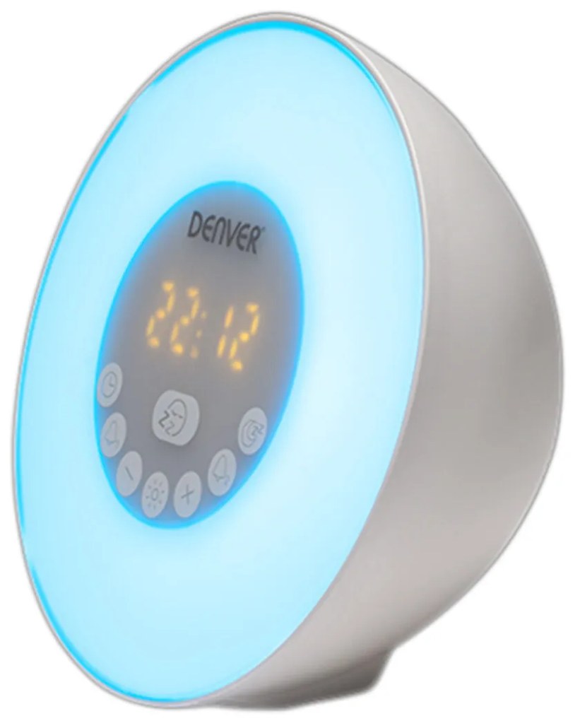 Rádio Despertador Denver Electronics 111131010010 FM Bluetooth LED