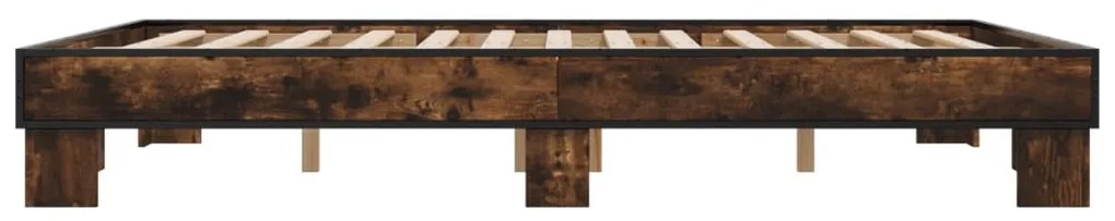 Estrutura de cama 150x200 cm derivados madeira/metal