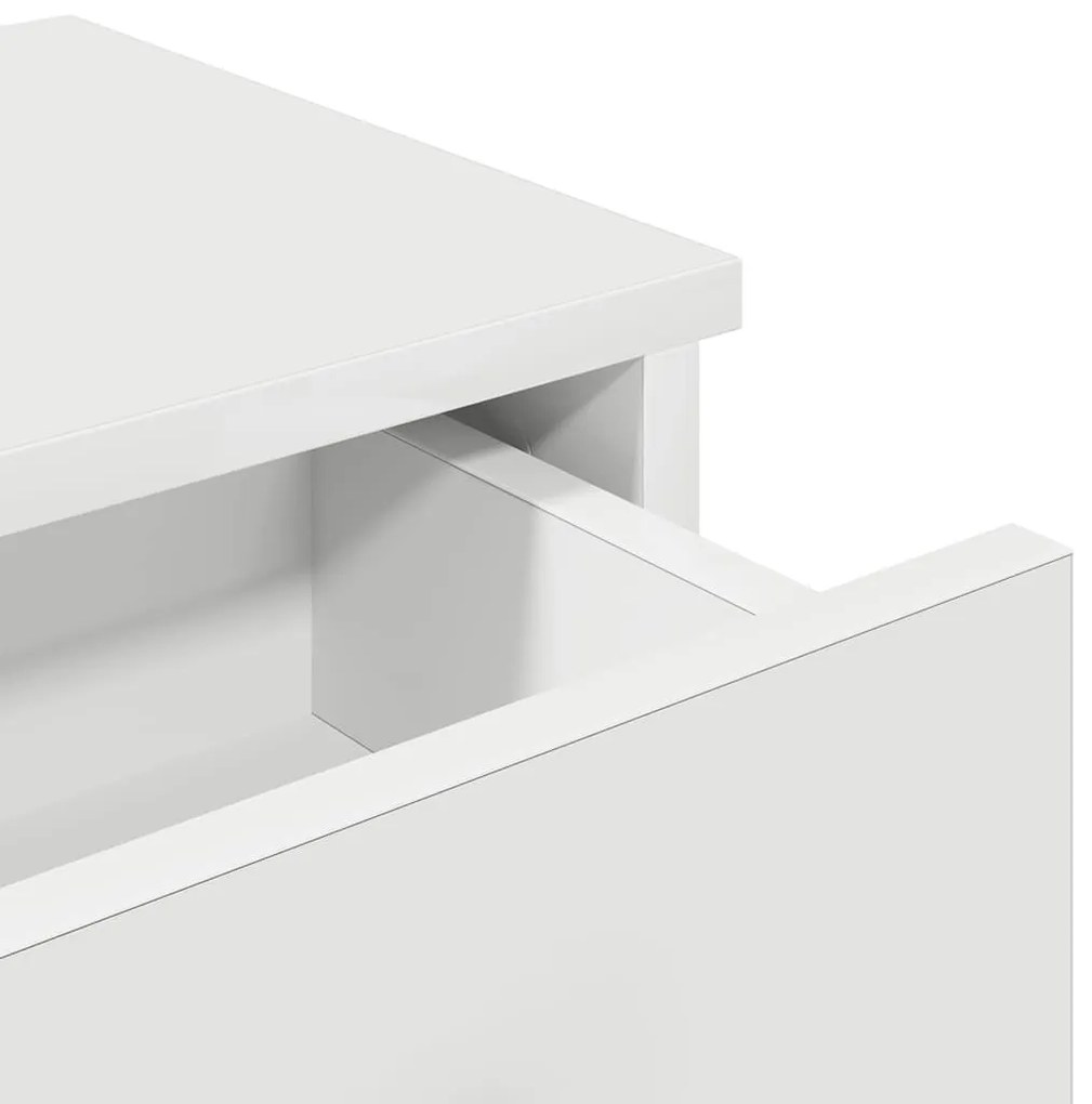 Prateleira parede c/ gavetas 100x37,5x19cm deriv.madeira branco