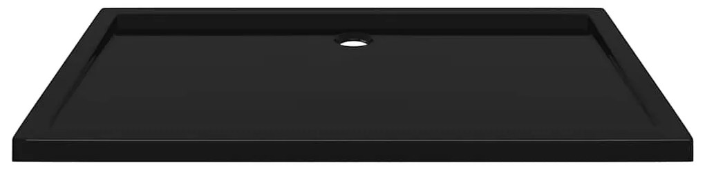 Base de chuveiro retangular 70x120 cm ABS preto