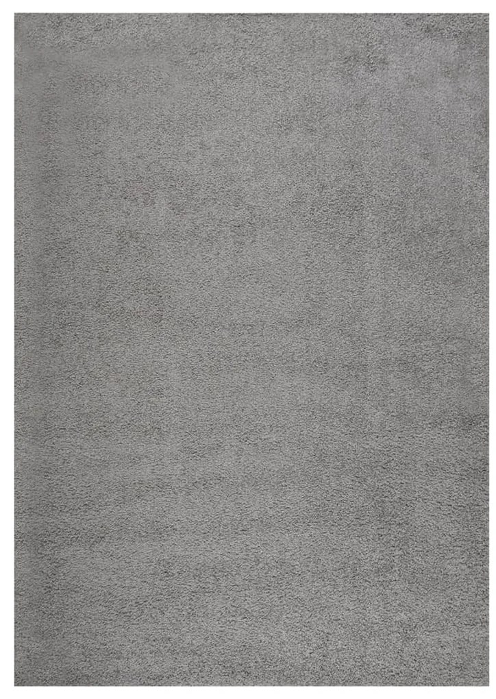 vidaXL Tapete shaggy de pelo alto 120x170 cm cinza