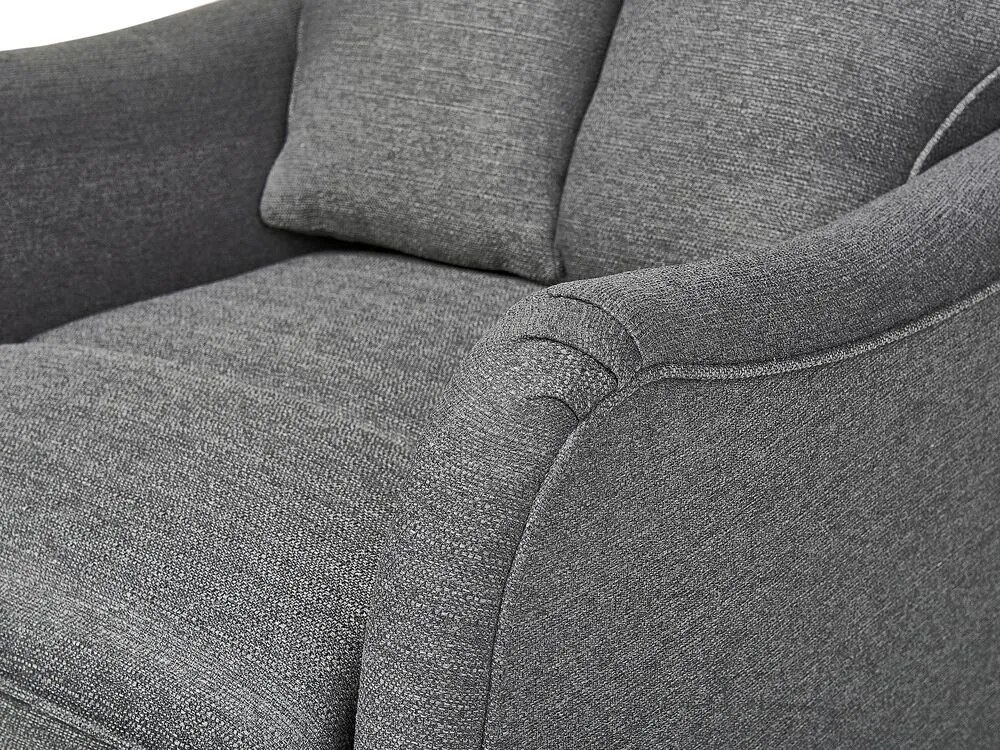 Poltrona reclinável em tecido cinzento ROYSTON Beliani