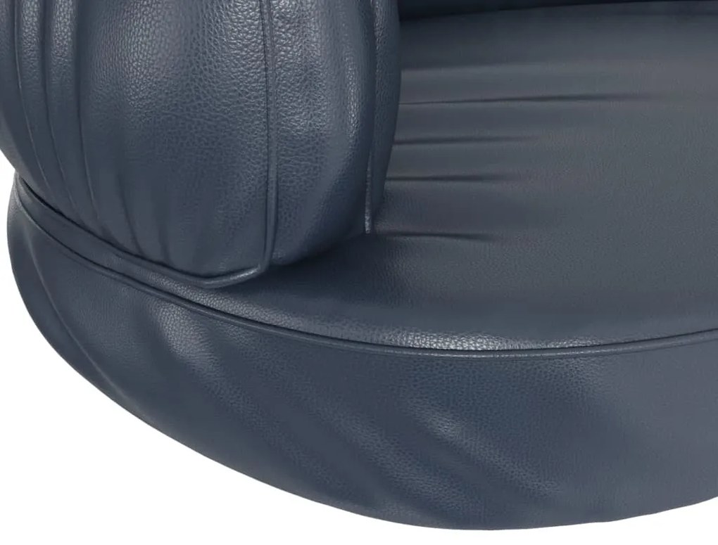 Cama p/ cães espuma ergonómico 60x42 cm couro artificial azul