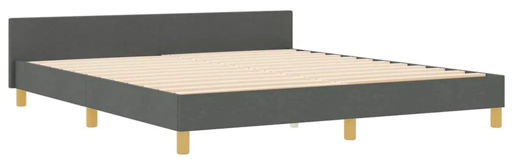 Estrutura de Cama vidaXL Cinza Escuro 180x200 cm de Tecido