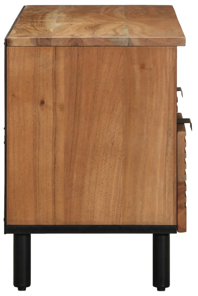 Estante para TV vidaXL 100x33,5x46 cm Madeira Sólida de Acácia