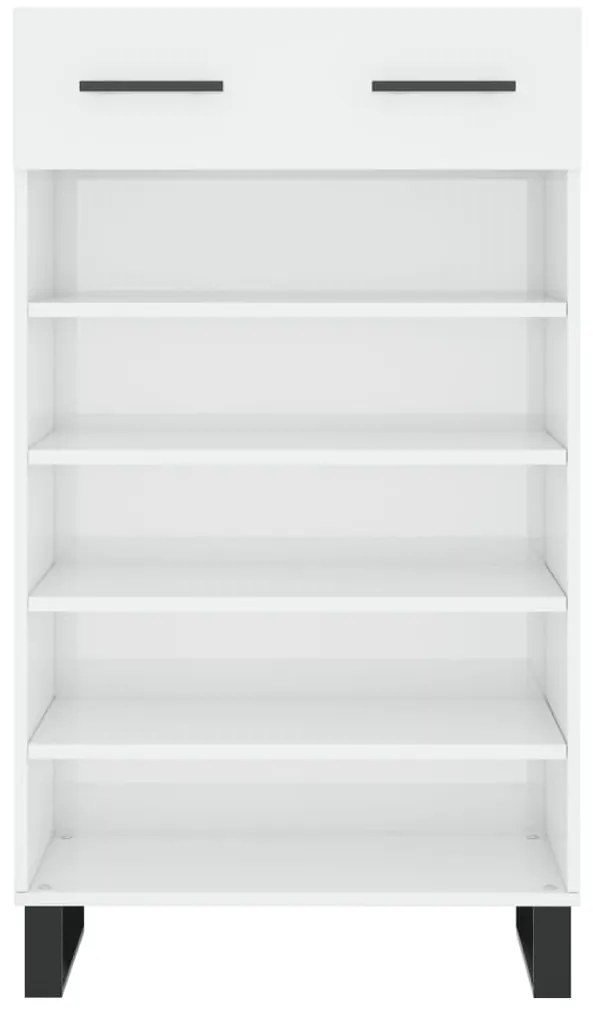 Sapateira 60x35x105 cm derivados de madeira branco brilhante