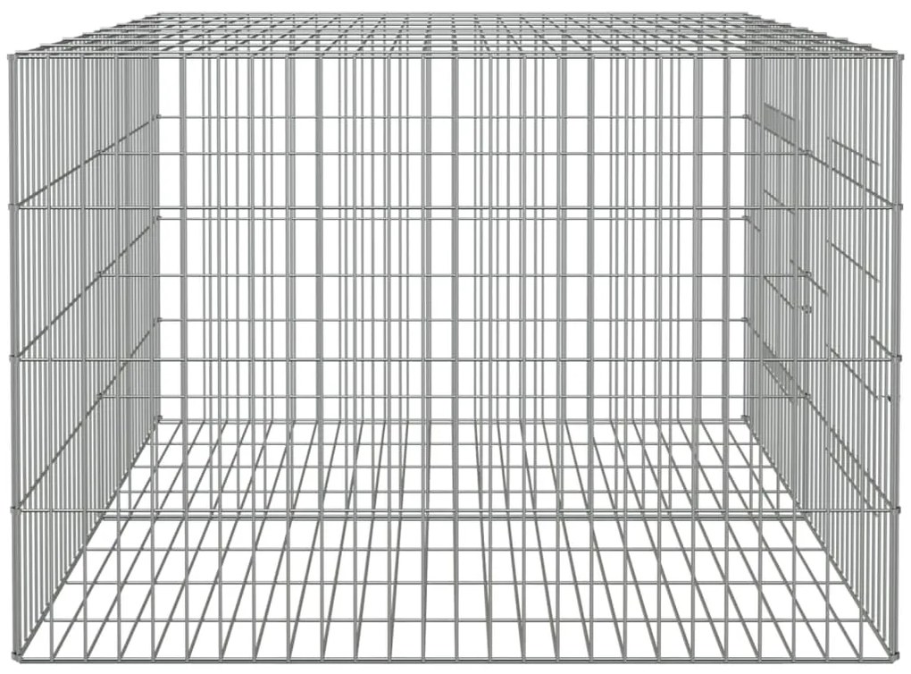 Coelheira de 2 painéis 110x79x54 cm ferro galvanizado