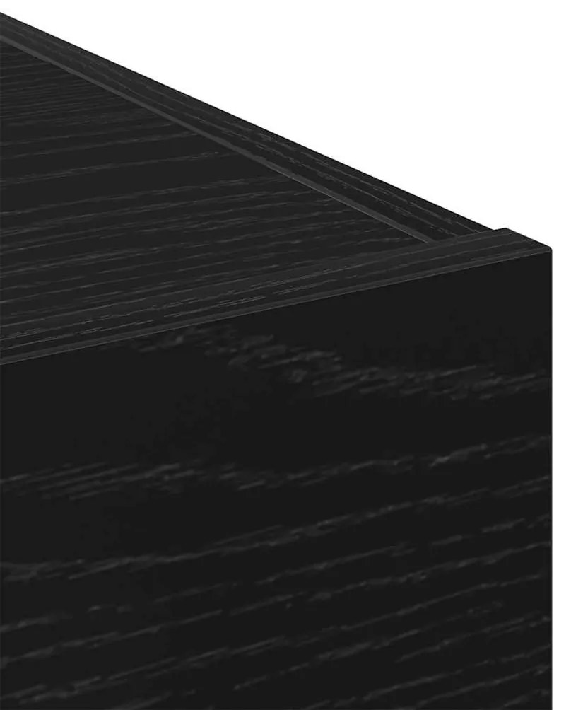 Buffet vidaXL Preto Carvalho 30x42,5x93 cm Madeira de engenharia