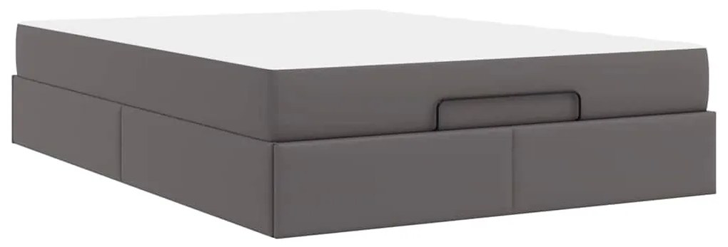 Estrutura de cama com colchão Outros Cinzeto 140 x 200 cm