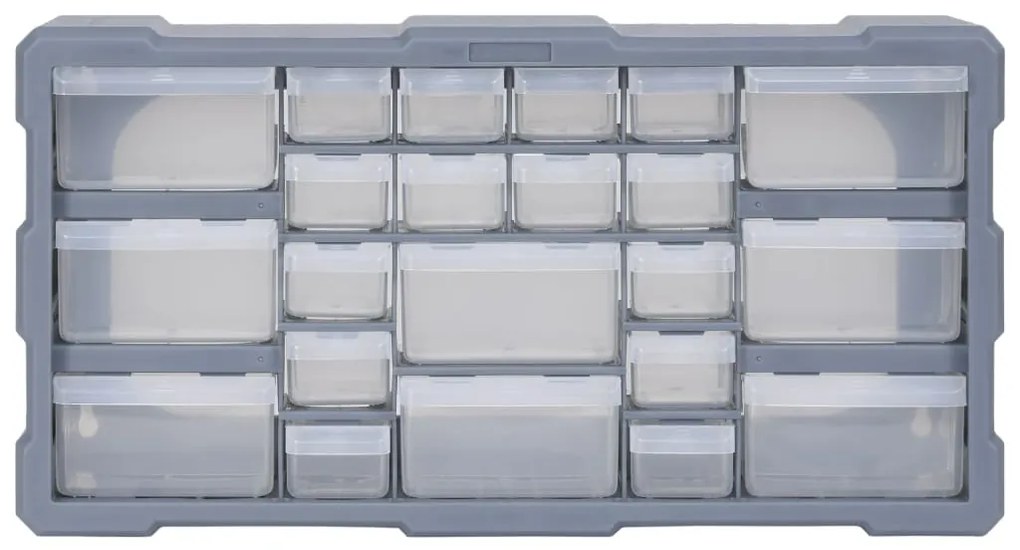Caixa organizadora com 22 gavetas 49x16x25,5 cm