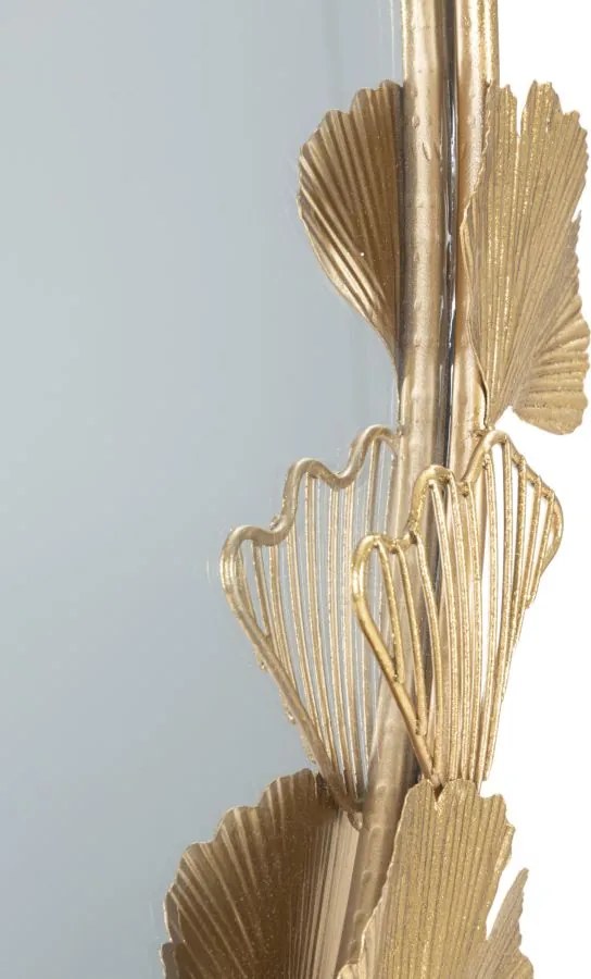 ESPELHO DE PAREDE LITTLE LEAF 61,5X3X78 CM DOURADO