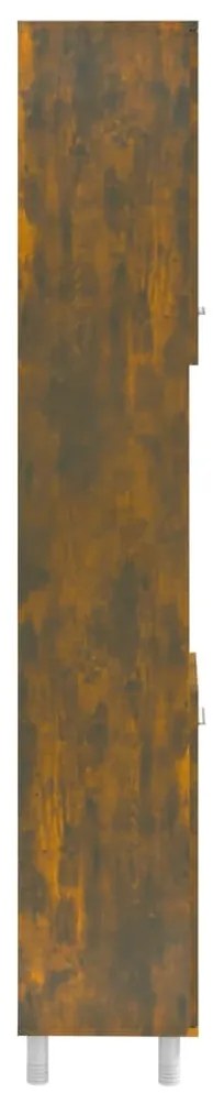 Armário p/ WC 30x30x179 cm derivados de madeira carvalho fumado