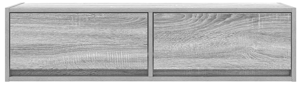Aparador de TV vidaXL Cinza Sonoma 100x31x25,5 cm Madeira Derivada