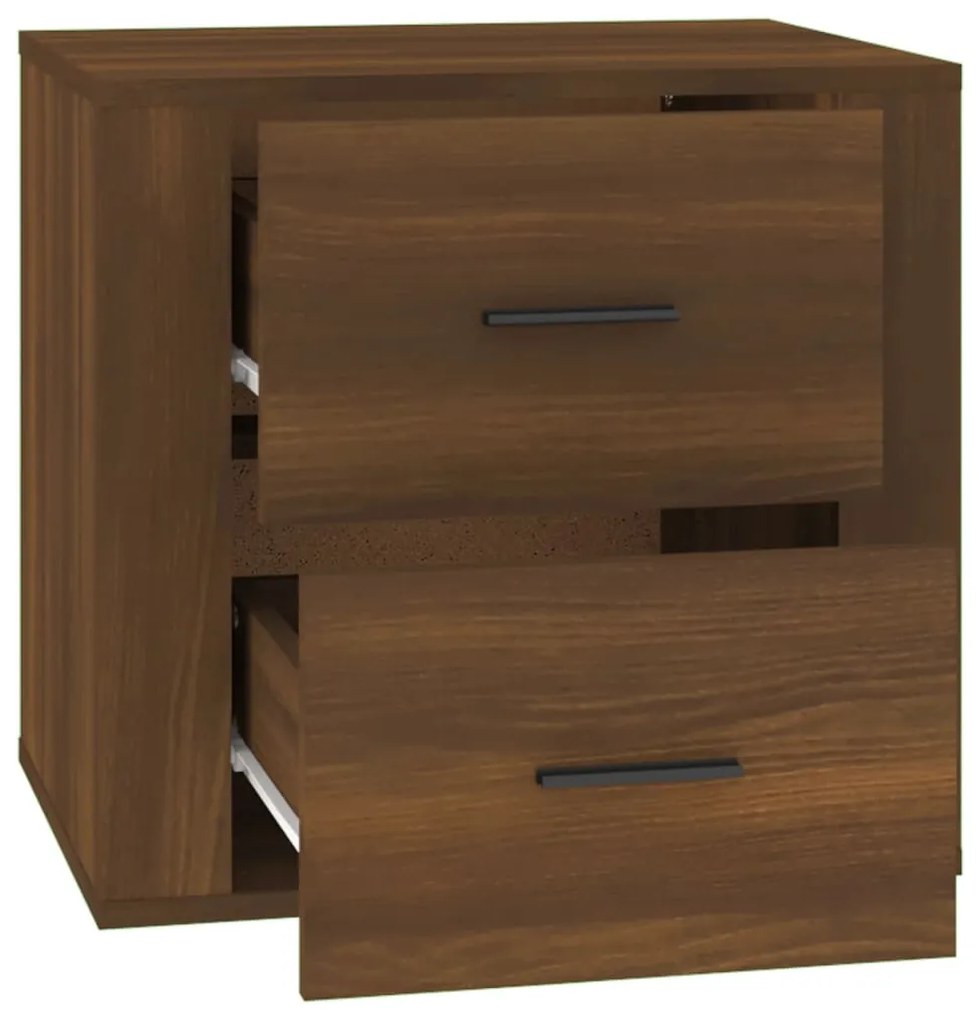 Mesa de cabeceira 50x39x47 cm cor carvalho castanho