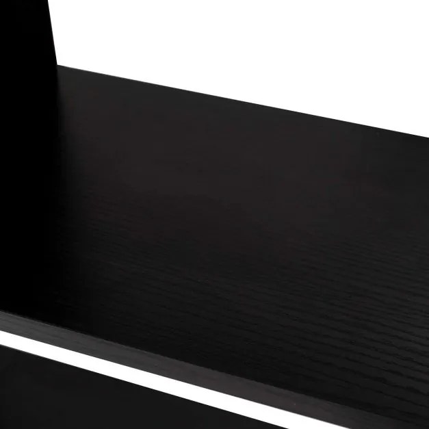 Estante de Parede 6 Prateleiras Armazenamento para CDs Livros em Casa 80x23x192 cm Preto