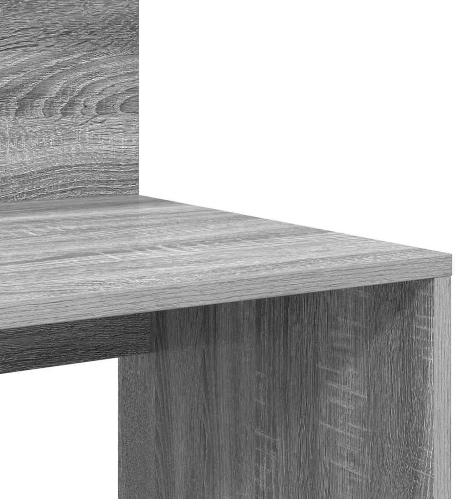 Secretária com Armazenamento Cinza Sonoma 90x48x101.5 cm Derivados de
