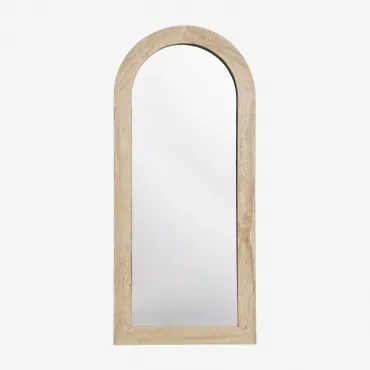 Espelho De Parede Em Pedra Natural Alune Travertino & 80 X 180 Cm - Sklum