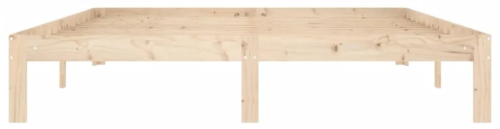 Estrutura de cama 160x200 cm pinho maciço