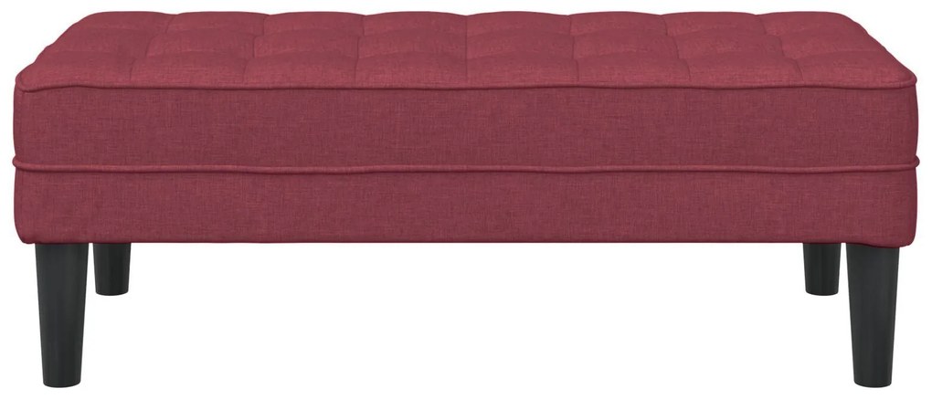 Banco vidaXL Vermelho Vinho 113x57x39 cm Tecido