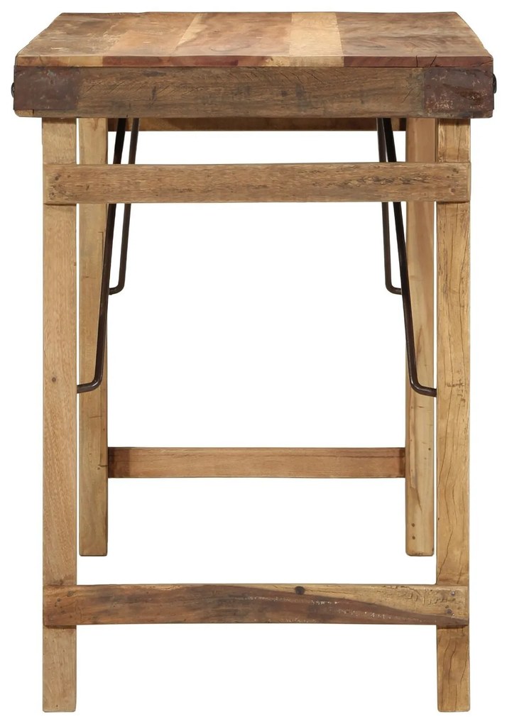Mesa de Jantar vidaXL 110x55x76 cm Madeira Recuperada