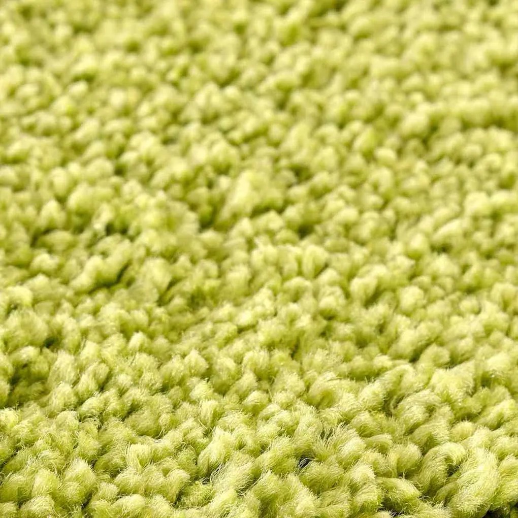 Conjunto de 3 Tapetes de Banho vidaXL Verde Polipropileno Antiderrapan