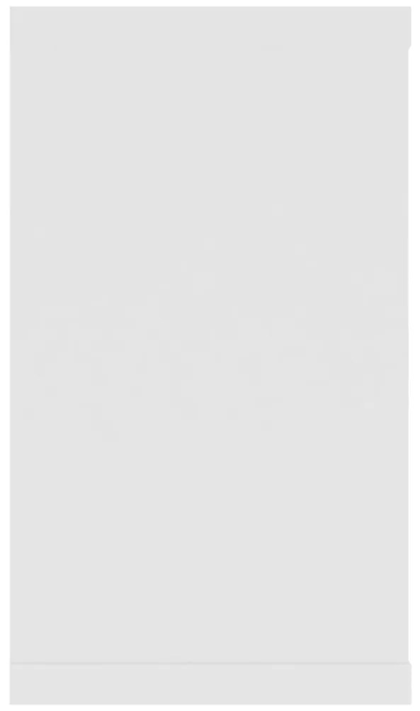 Estantes parede cúbicas 4pcs deriv. madeira 80x15x26,5cm branco