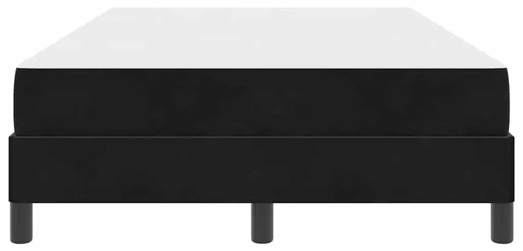 Cama box spring com colchão Preto 120 x 190 cm Veludo