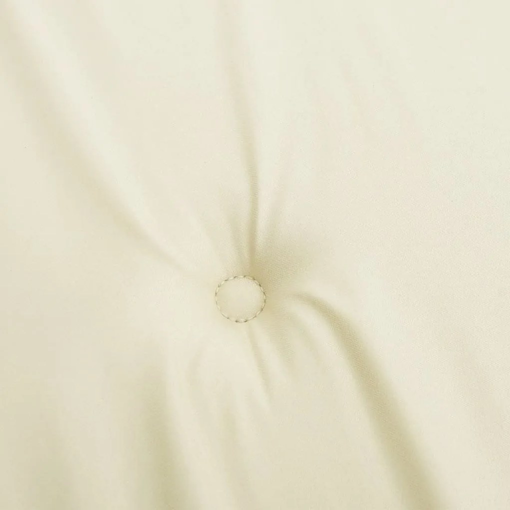 Almofadões p/ cadeiras de jardim 4 pcs tecido oxford creme