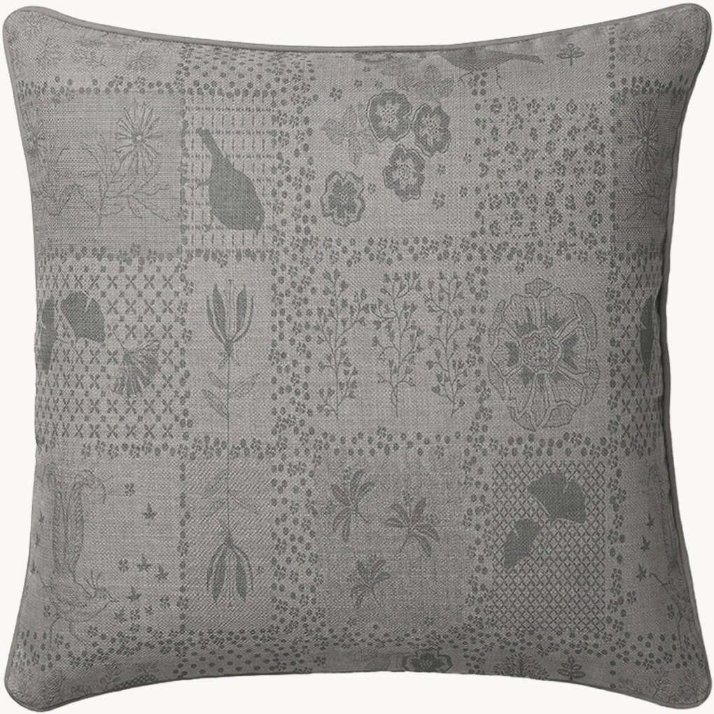 Capa de almofada jacquard Secret Garden Grey