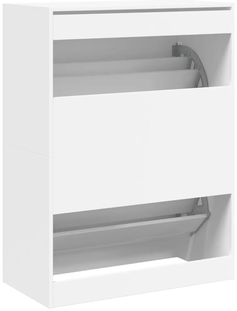 Sapateira c/ 2 gavetas articuladas 80x42x108 cm branco