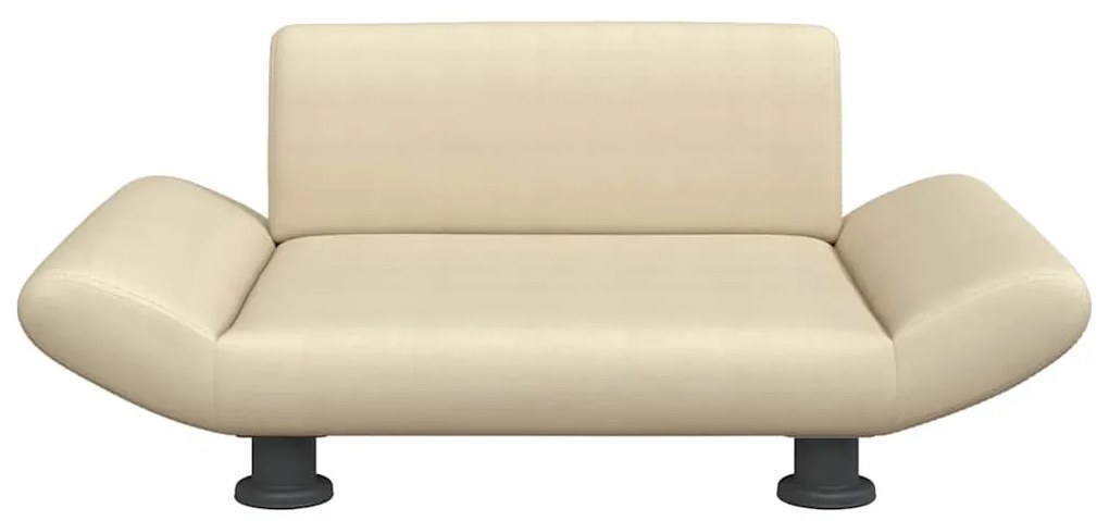 Cama para cães 70x45x28 cm tecido cor creme