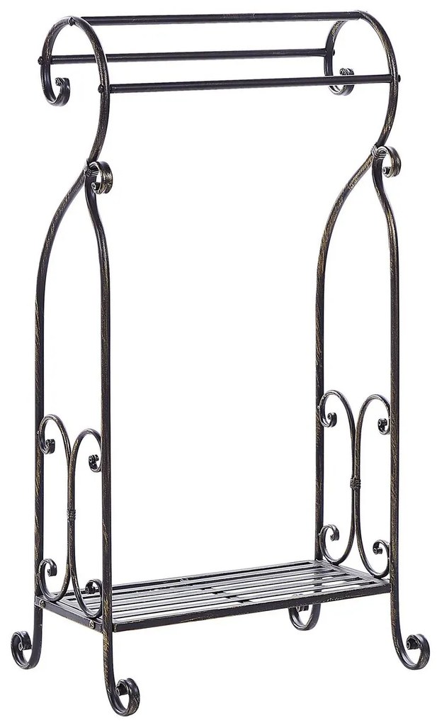 Toalheiro preto 49 x 91 cm LINARES Beliani