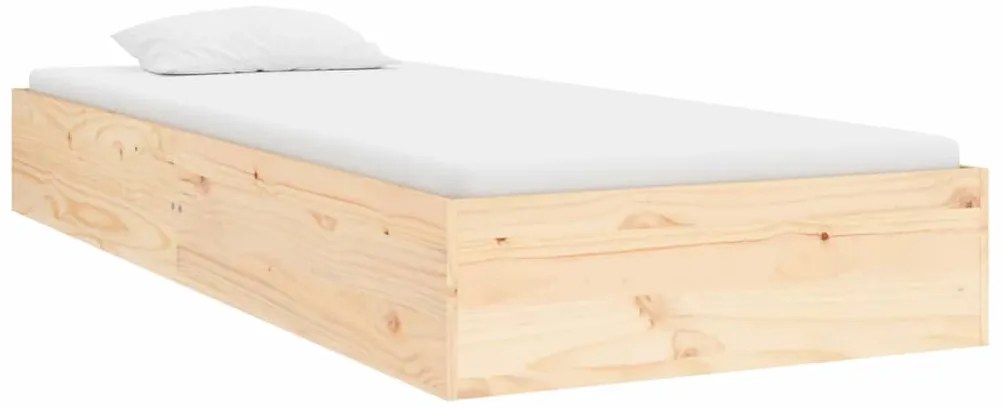 Estrutura cama pequena solteiro 75x190 cm madeira maciça