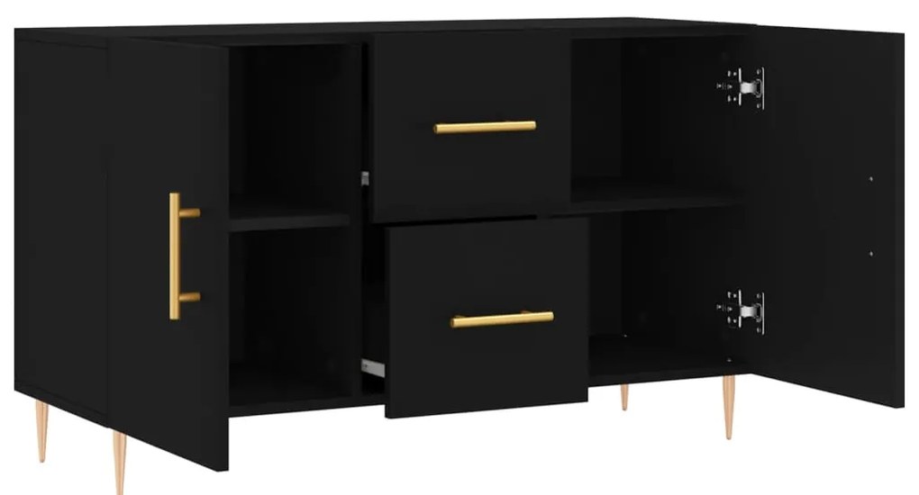 Aparador 100x36x60 cm derivados de madeira preto