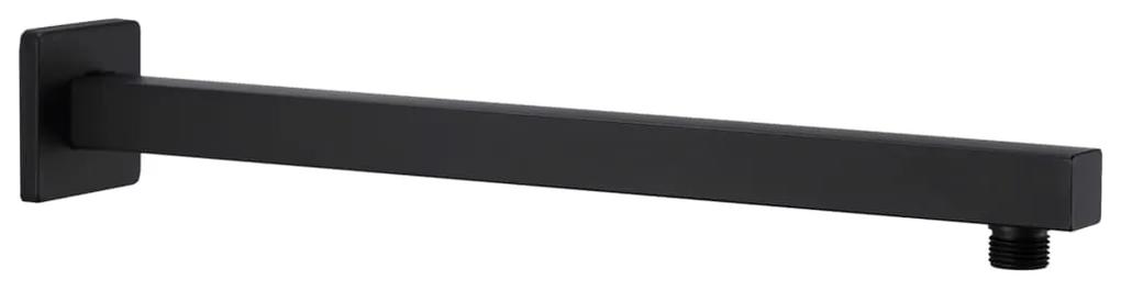 Braço de apoio chuveiro quadrado aço inox. 201 40 cm preto