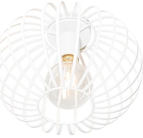 Candeeiro de teto design branco 30 cm - Johanna