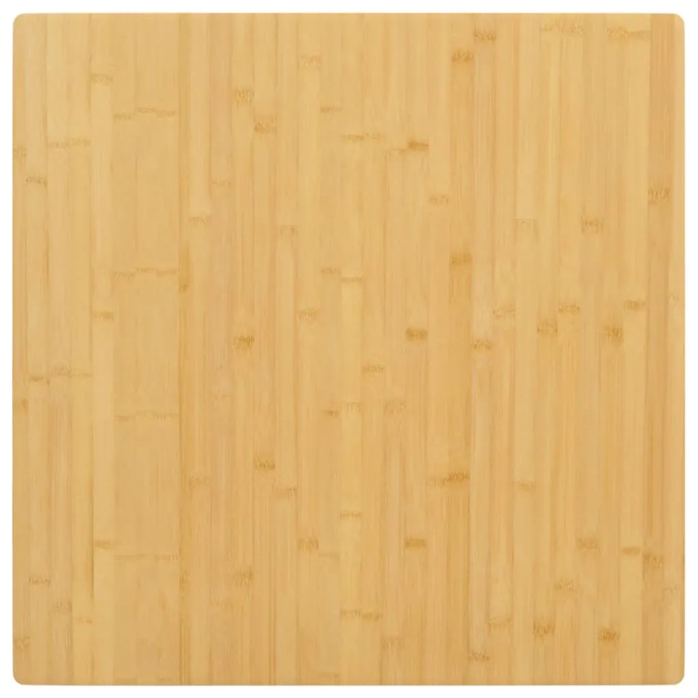 352701 vidaXL Tampo de mesa 70x70x2,5 cm bambu